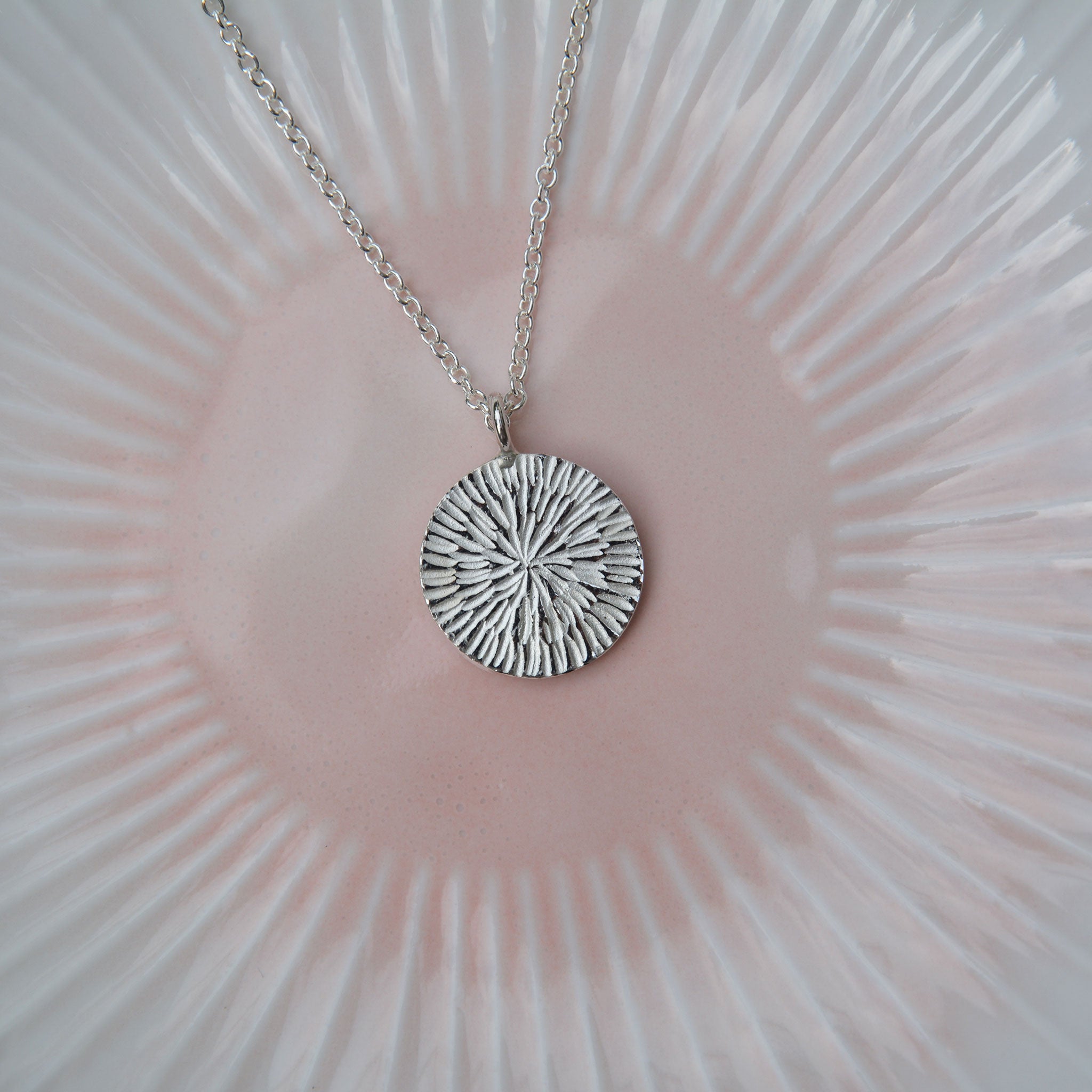 PUSTEBLUME • kette • silber • groß