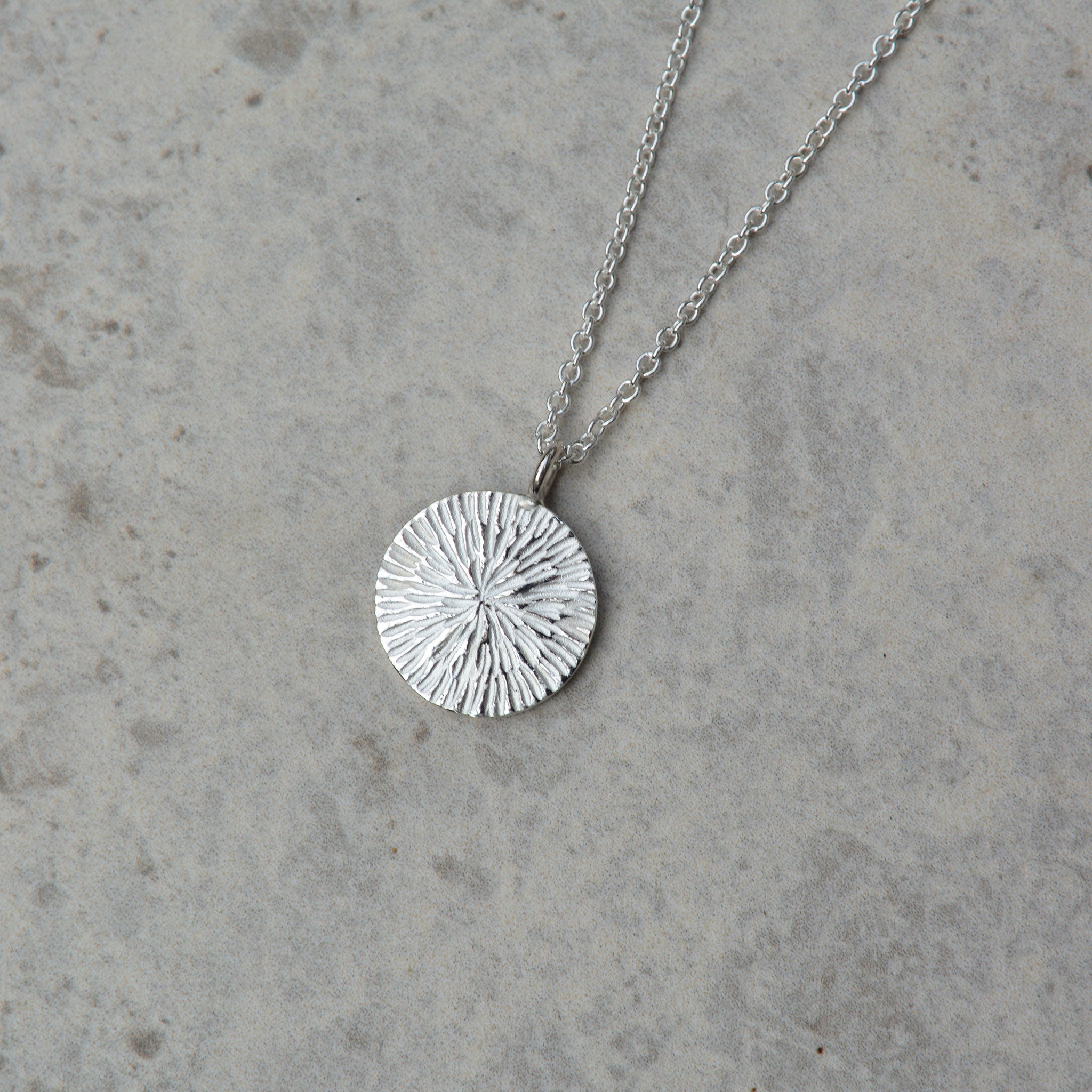 PUSTEBLUME • kette • silber • groß