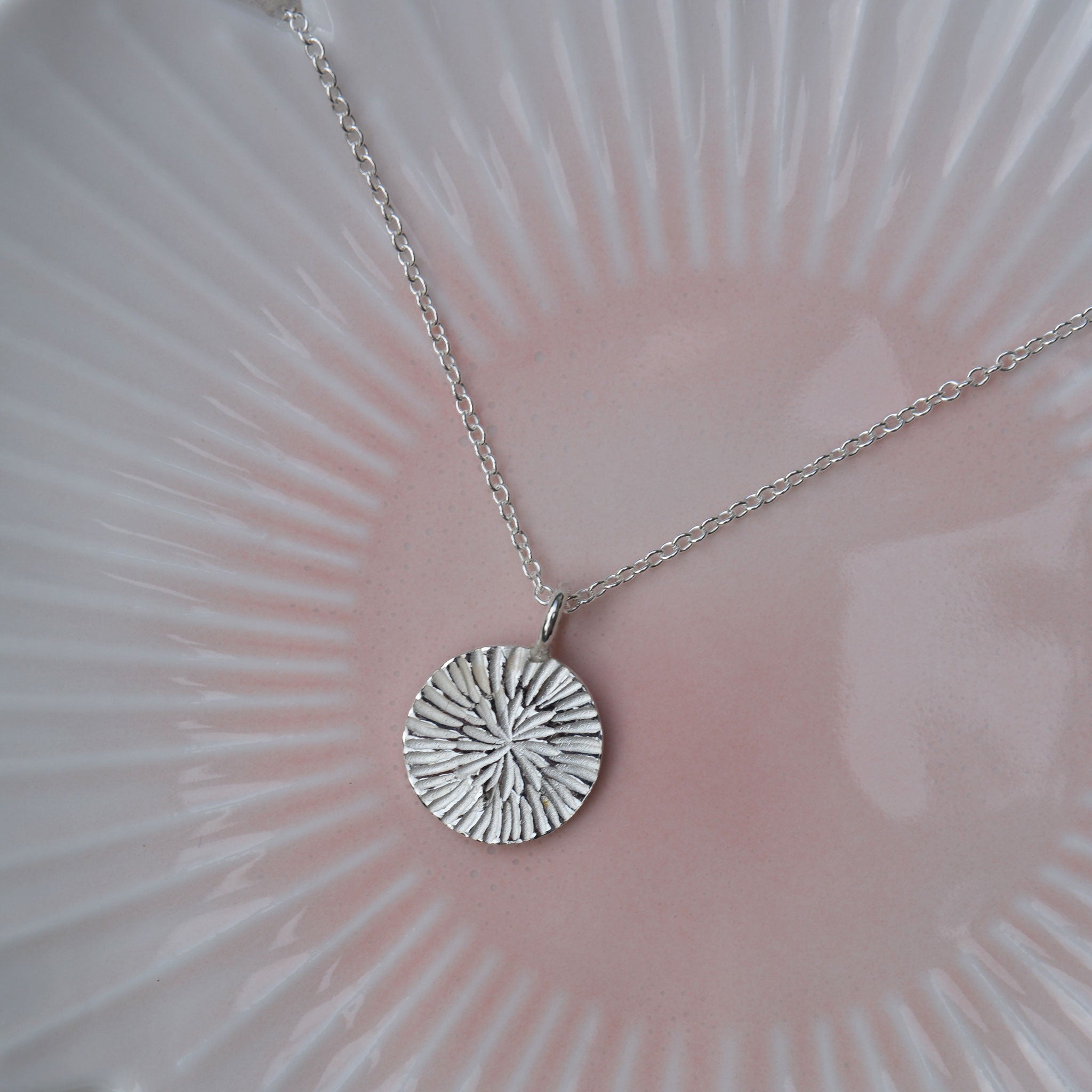 PUSTEBLUME • kette • silber • klein