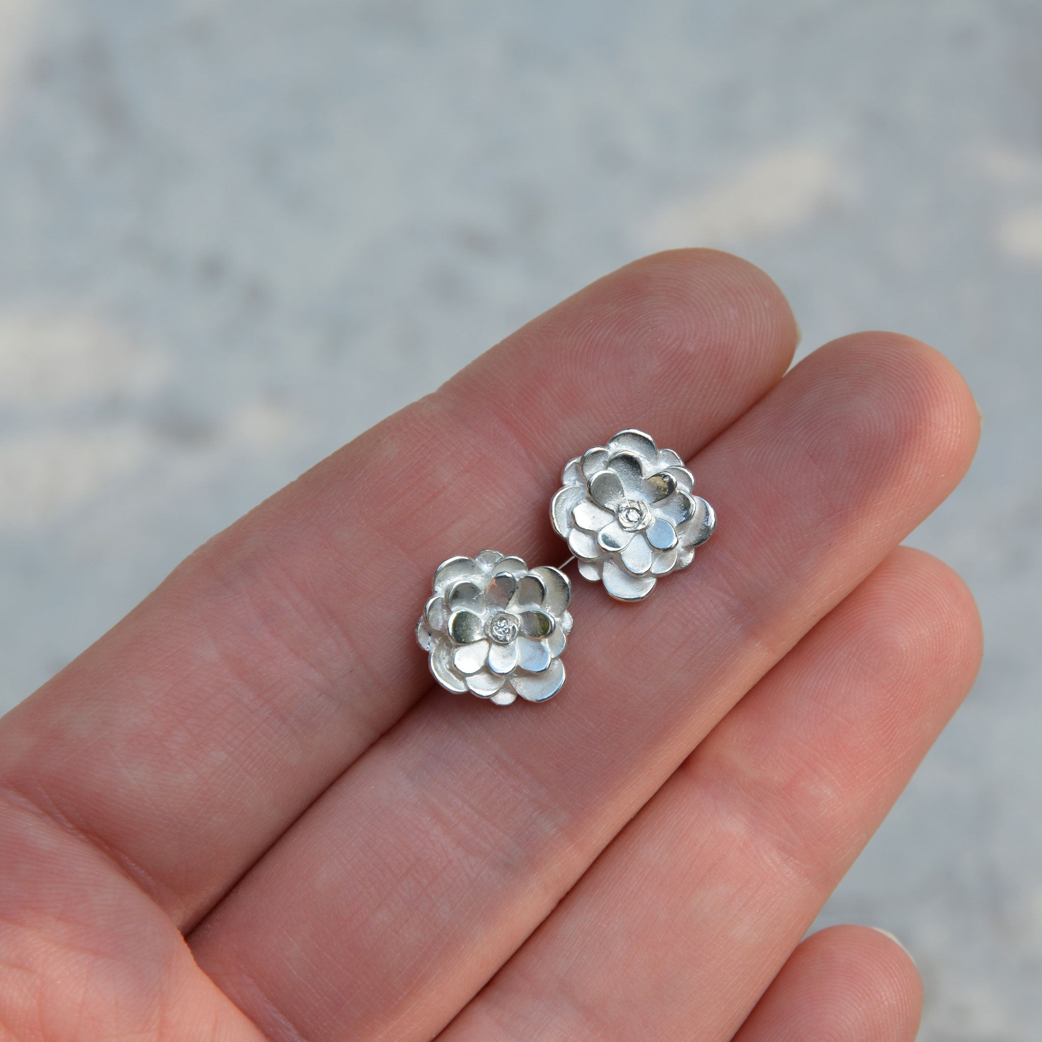 FLORA • ohrstecker • silber