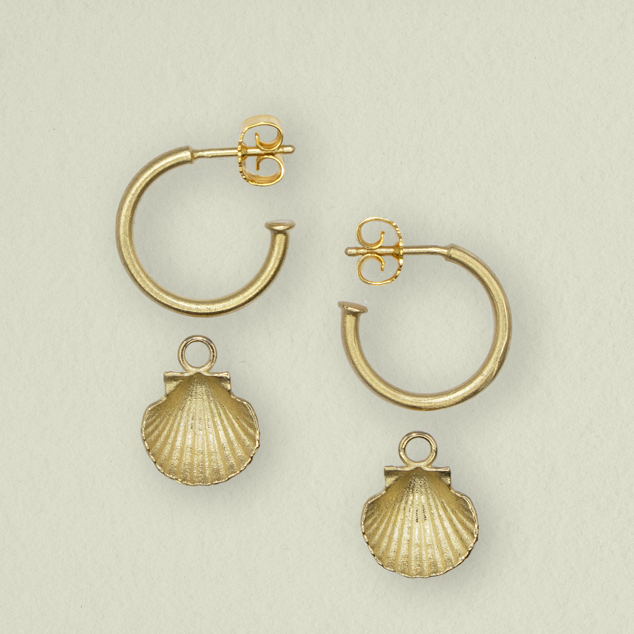 MUSCHEL • einhänger • gold