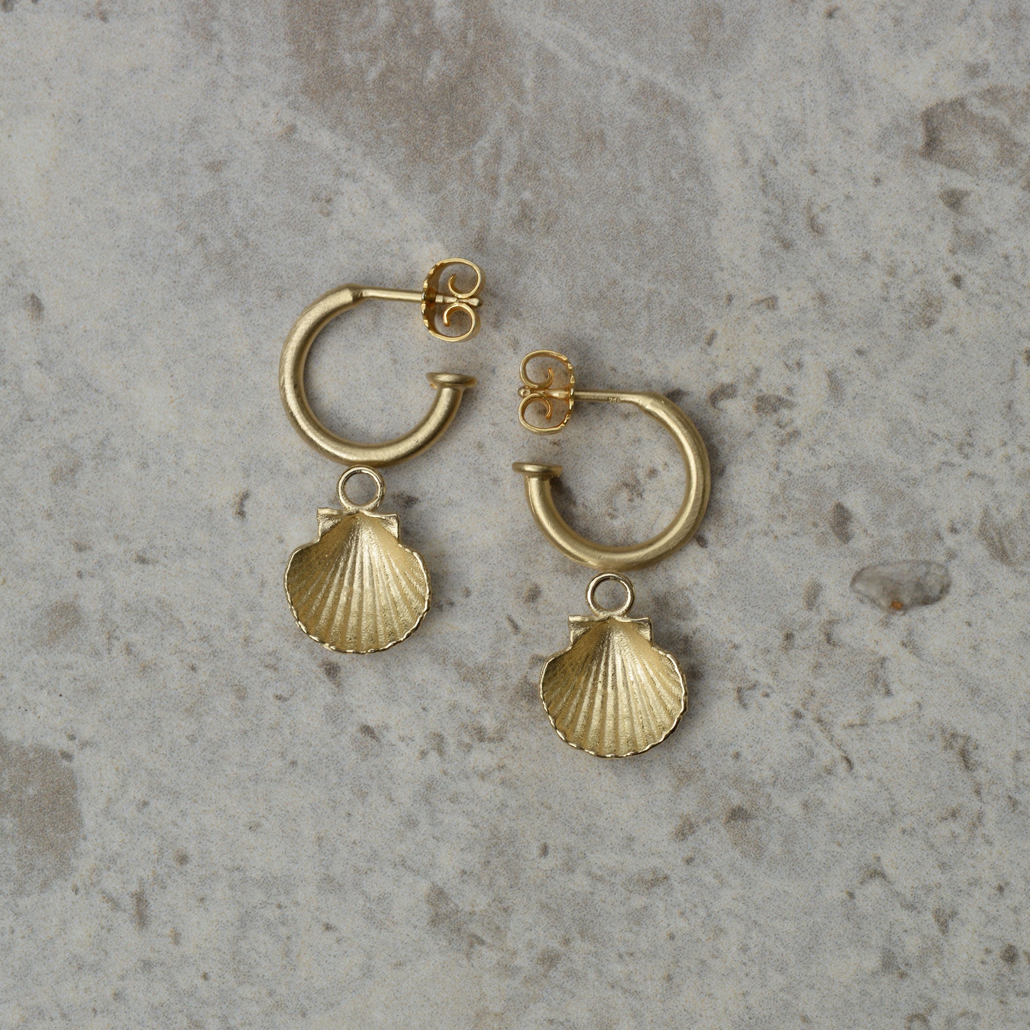 MUSCHEL • einhänger • gold