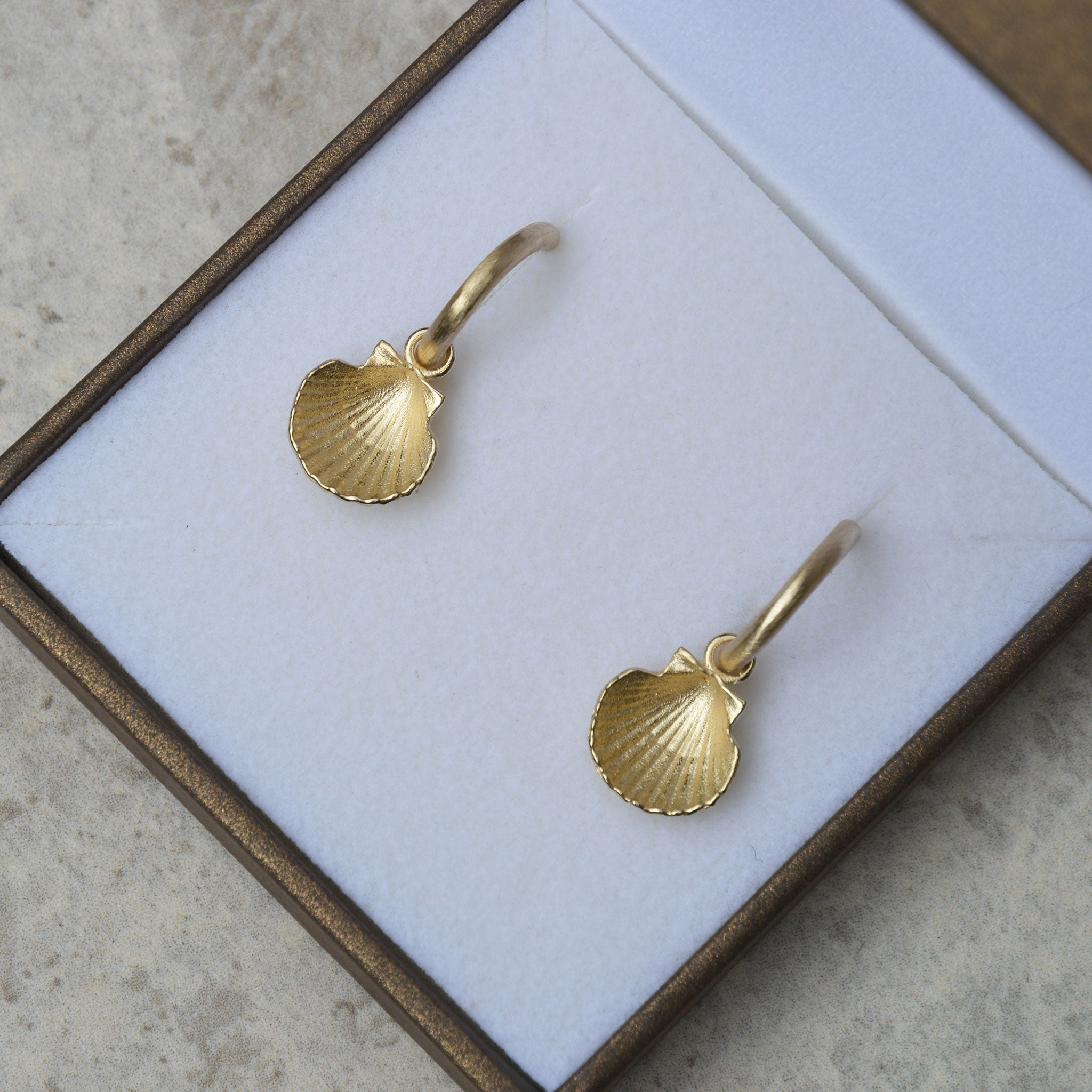 MUSCHEL • einhänger • gold