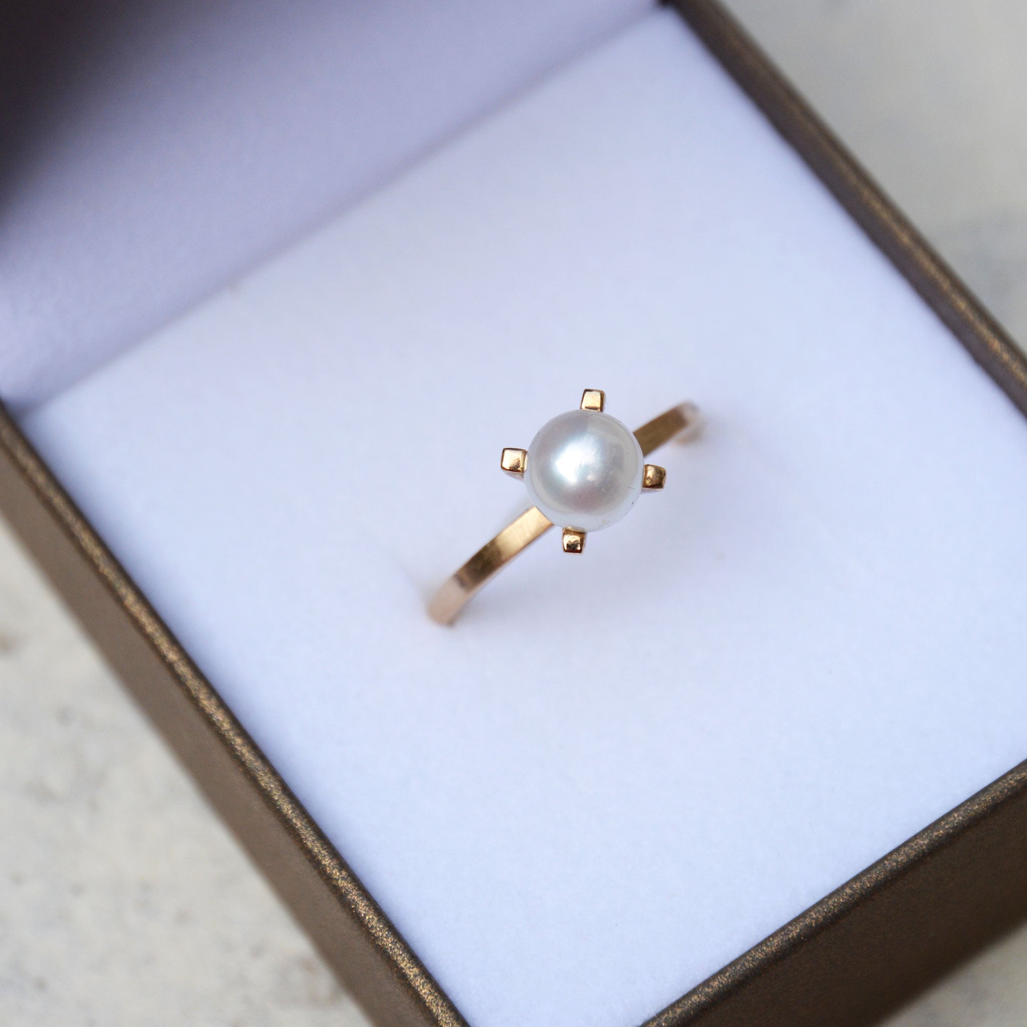 ATLAS • ring • gold • süßwasserperle