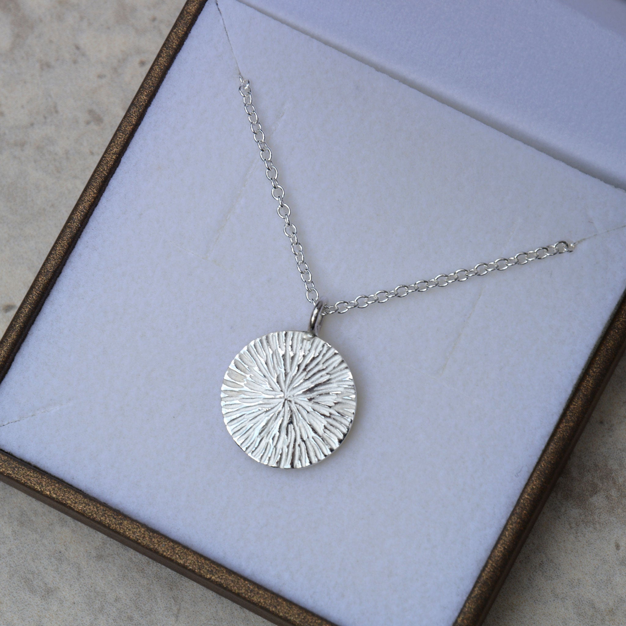 PUSTEBLUME • kette • silber • groß