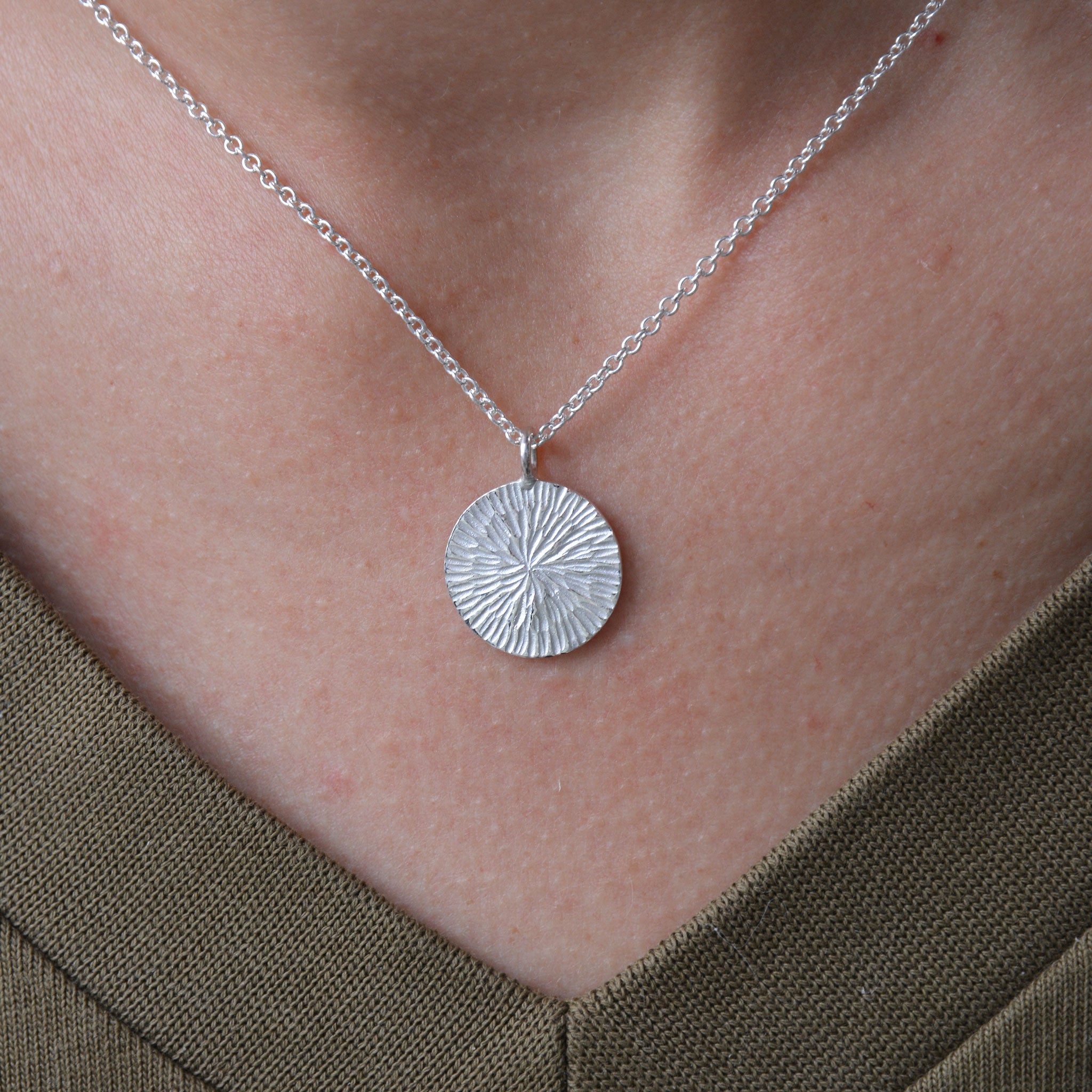 PUSTEBLUME • kette • silber • groß