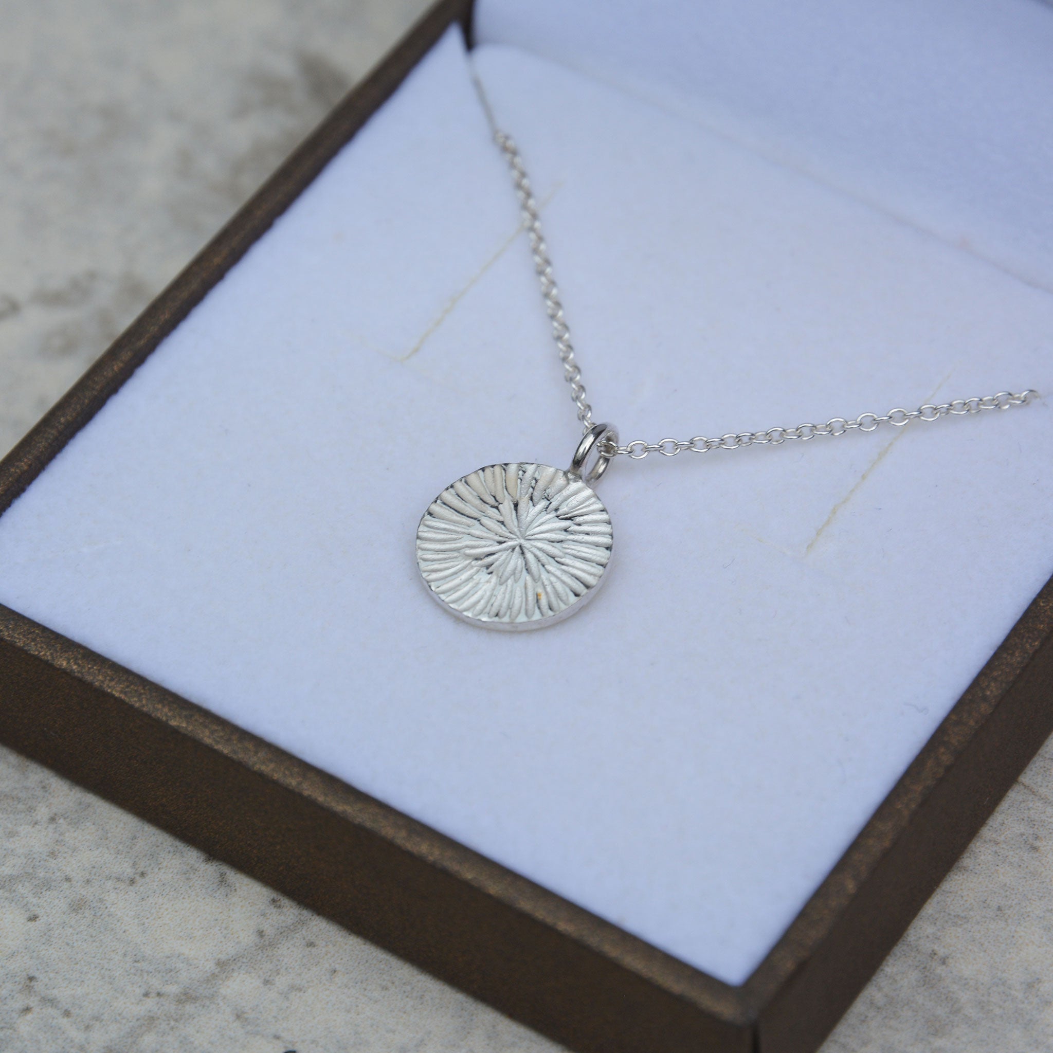 PUSTEBLUME • kette • silber • klein