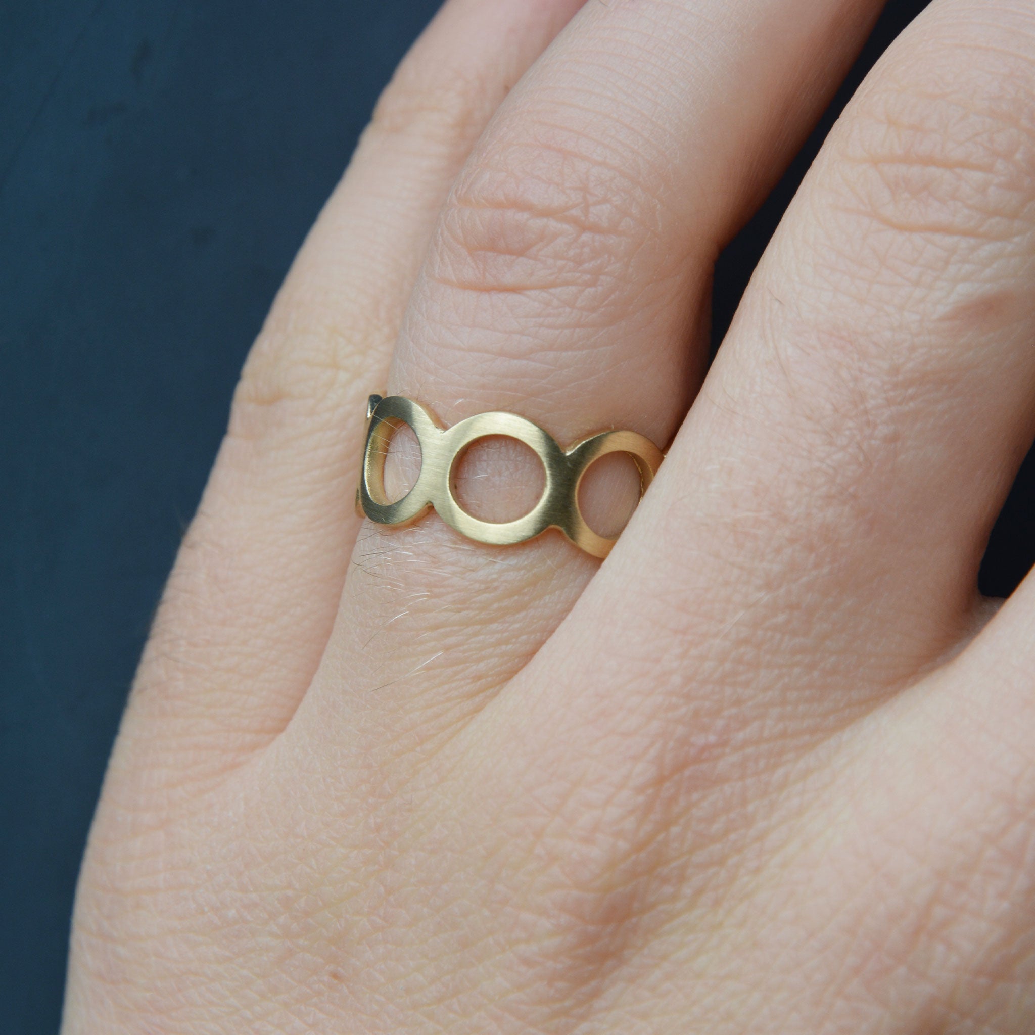 KRINGEL • ring • gold • groß