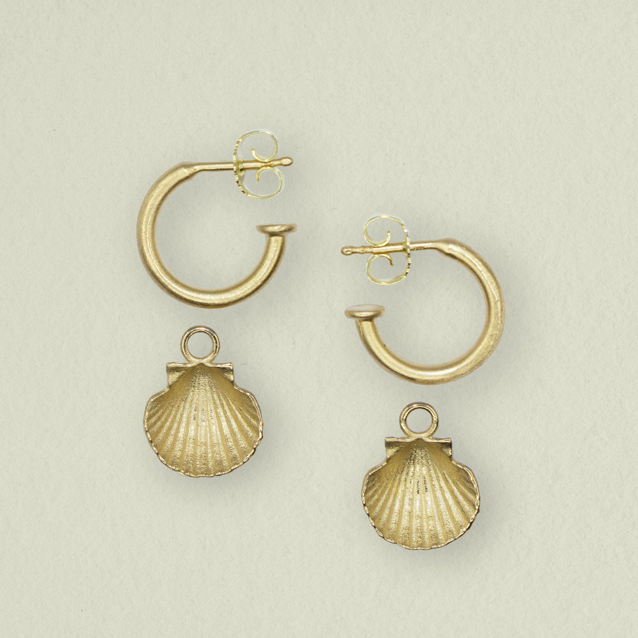 MUSCHEL • einhänger • gold