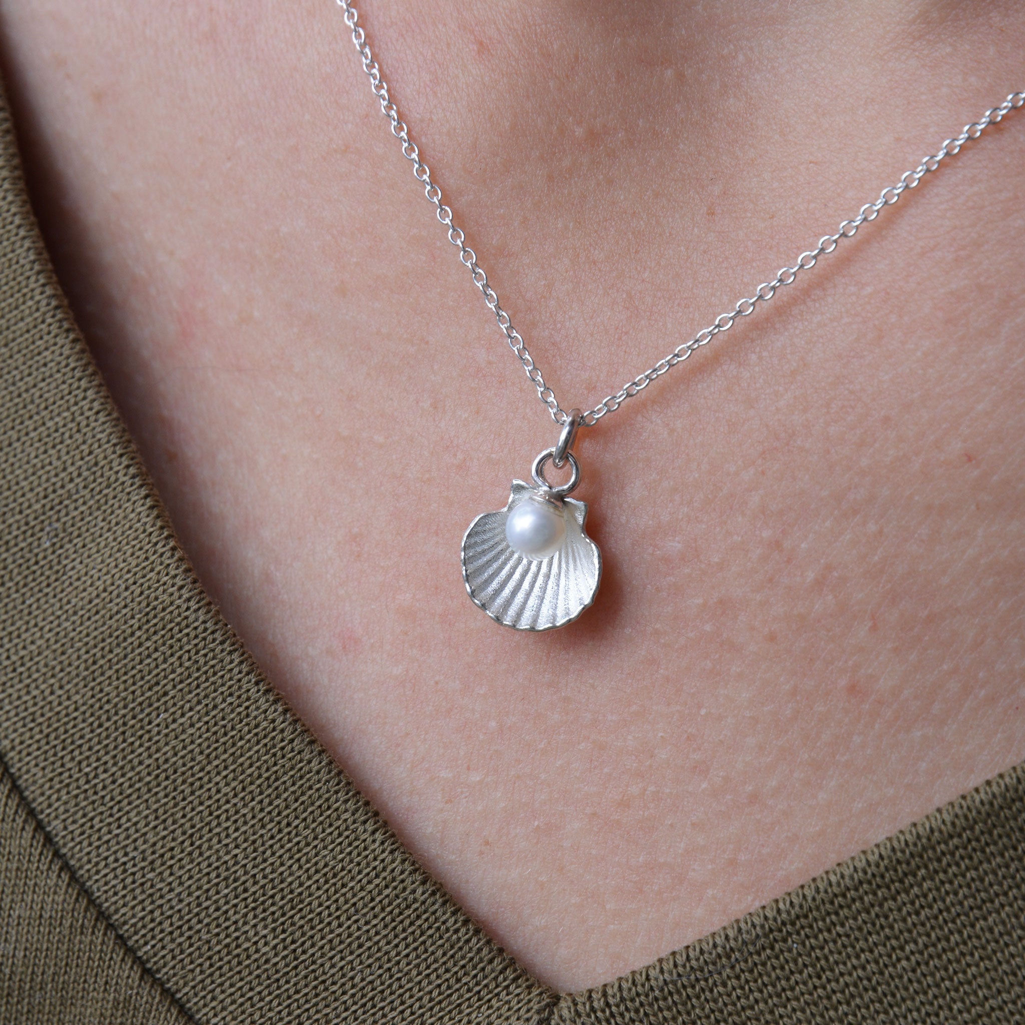 MUSCHEL • kette • silber