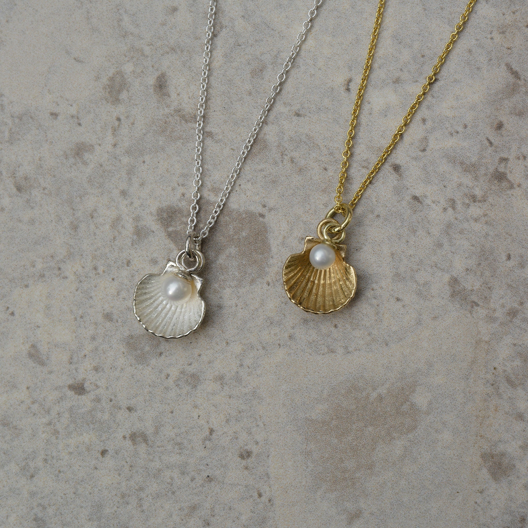 MUSCHEL • kette • silber