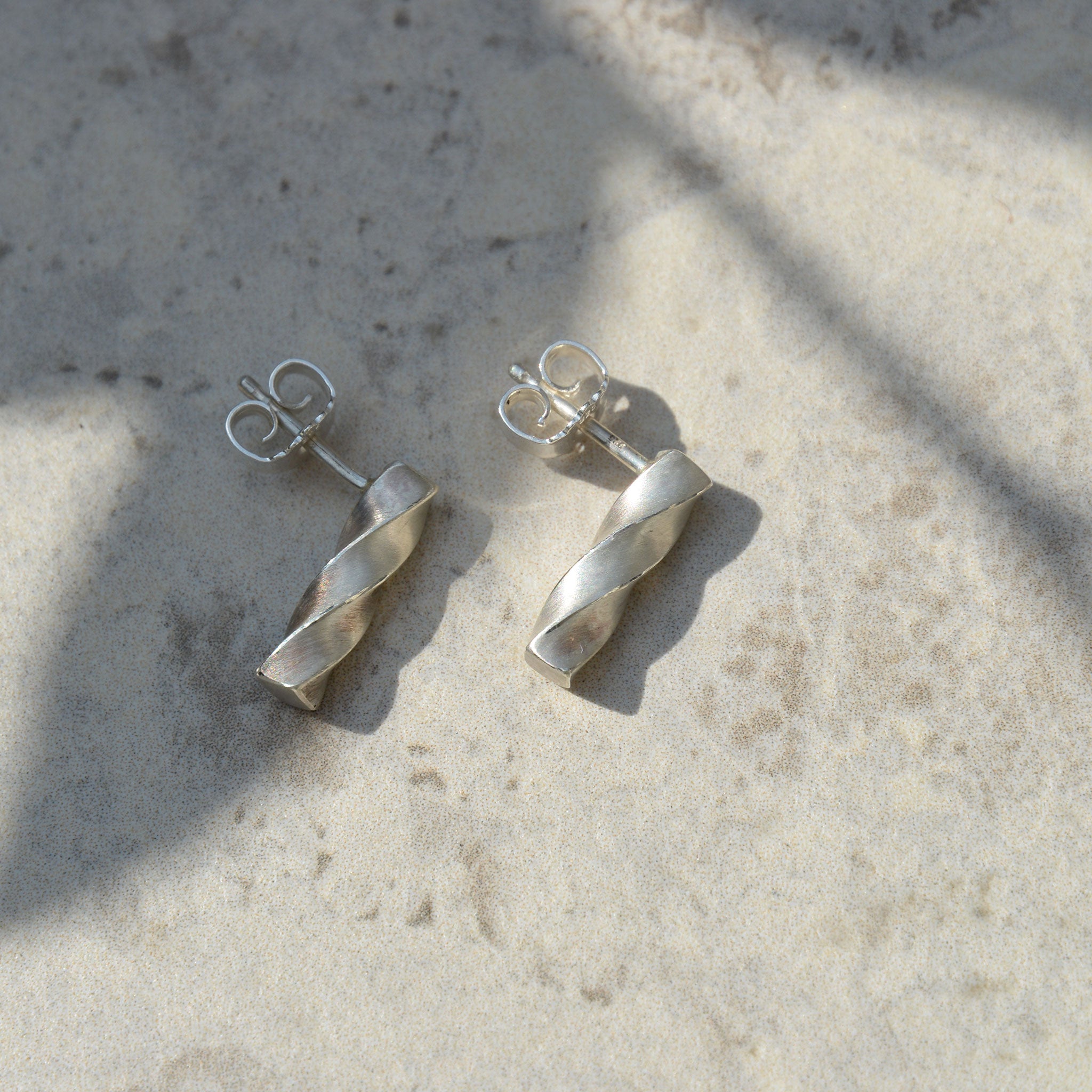 ZUCKERSTANGE • ohrstecker • silber • lang